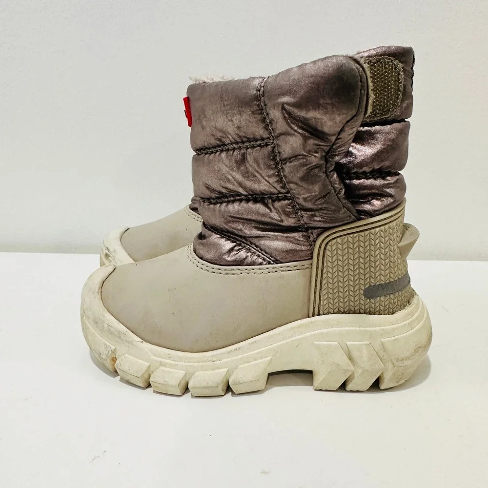 Hunter Boot Kids 5.5 Boys Girls Intrepid Insulated Nebula Vegan Snow Boots B4 G5